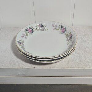 Creative Fine China 2345 Floral Rose Soup Salad Bowls Set of 3 Japan 7.5”